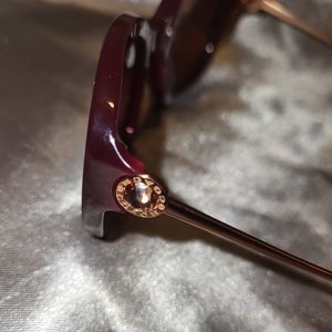 Coach Cranberry & Rose Gold Sunglasses